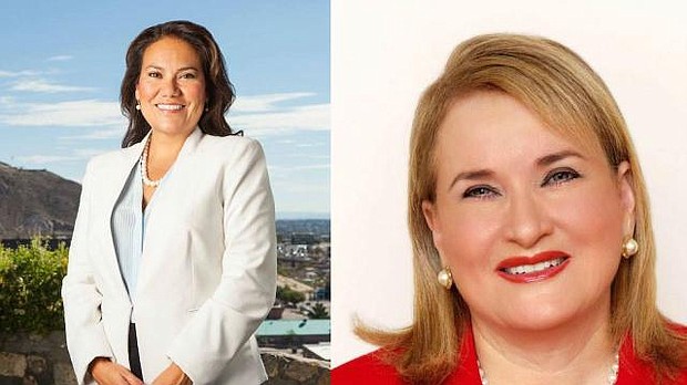 Judge Veronica Escobar  and Sen. Sylvia Garcia 