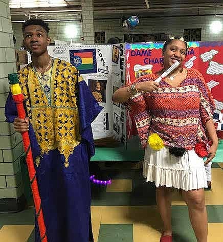 Students at Betty Shabazz Academy recently participated in the third annual Living Wax Museum at the school. Students were tasked with choosing a historical black figure to research and portray at the event. Photo Credit: Betty Shabazz International Charter Schools