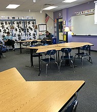 For 17 minutes, as classrooms across the country emptied and students streamed into school yards, Noah Borba stayed put.