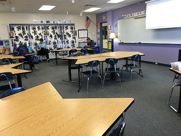 For 17 minutes, as classrooms across the country emptied and students streamed into school yards, Noah Borba stayed put.