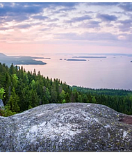 Jani Riekkinen/Shutterstock
1. Finland. This Nordic country is the happiest country the world, according to the 2018 World Happiness Report, which was released by the Sustainable Development Solutions Network for the United Nations. Finns love hiking, horseback riding, snowshoeing and alpine skiing at Koli National Park, shown here.
