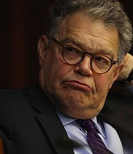 Ana Marie Cox, host of Crooked Media's "With Friends Like These" podcast, says she is "willing to vote" for Al Franken if he runs again after calling for his resignation.
Source: Joe Raedle/Getty Images