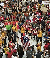Capitol protests/Texas Tribune