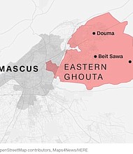 Thousands of people reportedly fled the rebel-held enclave of Eastern Ghouta on Thursday in what appeared to be a mass exodus of civilians out of the besieged area and into Damascus, according to Syrian state TV and monitoring groups.