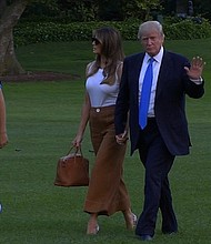 The school attended by President Donald Trump's youngest son joined an open letter demanding the President pass gun legislation to protect students. (FILE)