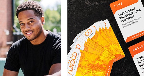Michael Rousseau, founder of the AUXGOD Music Battle Card Game