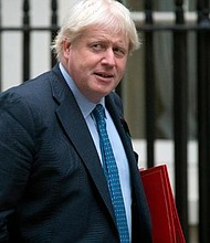 UK Foreign Secretary Boris Johnson