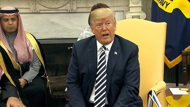 US President Donald Trump congratulated Russian President Vladimir Putin on his re-election despite the warnings from multiple national security advisers and briefing materials that said "DO NOT CONGRATULATE," The Washington Post reported Tuesday evening.