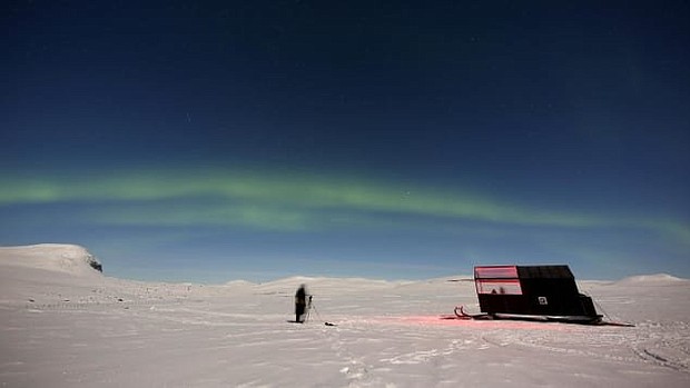 The cabins are located in Northern Finland, bordering Sweden and Norway./Courtesy Kilpissafarit