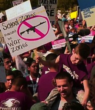 March For Our Lives demonstration in Parkland, Florida./WPLG