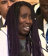 Sequita Thompson cries for justice