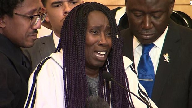 Sequita Thompson cries for justice
