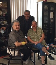 State Rep. Jarvis Johnson with the Castillos