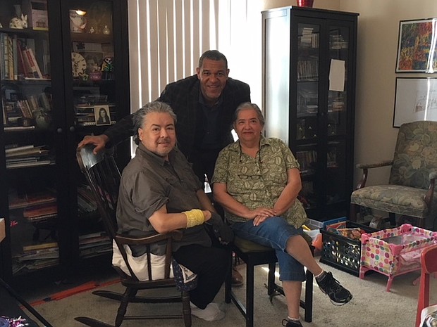 State Rep. Jarvis Johnson with the Castillos