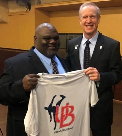Coach and founder, Mike Mayden & Illinois Governor, Bruce Rauner