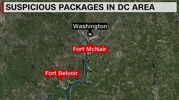 An arrest has been made in Washington state in connection to the multiple suspicious packages that were sent to military and government facilities in the Washington, DC, area, according to a law enforcement official.
	