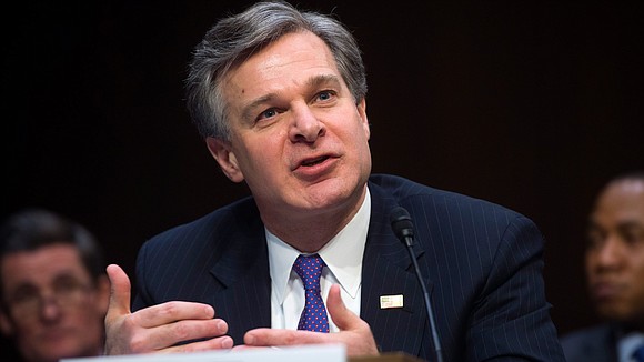 FBI Director Christopher Wray said Tuesday he is doubling the number of FBI personnel tasked with reviewing a large set …