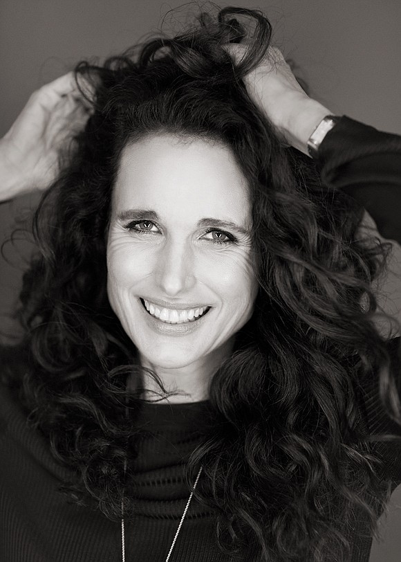 Actress Andie MacDowell’s appeal is in her ethereal glow. From her crown of dark cascading curls to her porcelain complexion …