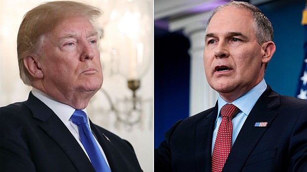 	A House Republican called Tuesday for the ouster of Scott Pruitt, the embattled administrator of the Environmental Protection Agency, saying Pruitt's "corruption scandals are an embarrassment" and his "conduct is grossly disrespectful to American taxpayers."/Getty Image