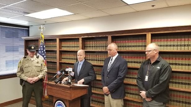 Criminal charges were filed Tuesday against a Eureka man accused of kidnapping a young Eureka couple, murdering them and throwing their bodies down a mineshaft.