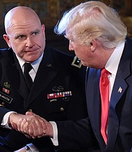 Donald Trump and Lt. Gen. HR McMaster