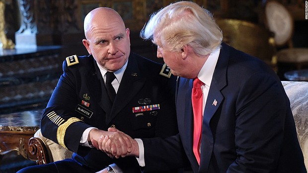 Donald Trump and Lt. Gen. HR McMaster