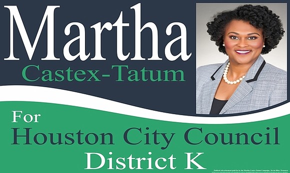 Martha Castex-Tatum secured the endorsement of two important groups in the Houston community this week for her campaign for Houston …