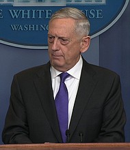 	Defense Secretary James Mattis