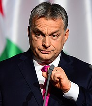 Viktor Orban has accused the EU of meddling in Hungary's affairs.  CREDIT: ATTILA KISBENEDEK/AFP/AFP/Getty Images