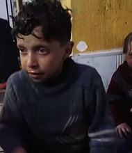 	US allies have rallied behind President Donald Trump's warning that Syria would pay a "big price" if it is found to have carried out a chemical attack on the rebel-held town of Douma.. Pictured here are children receive medical treatment after a suspected chemical attack in Douma.
Source:	