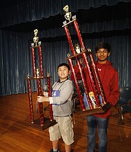 Photo: (l-r) Benjamin Chen and Pranav Chemudupaty