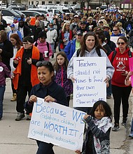 The teachers' walkout is officially over -- so one school district is sending its students to the state capital.