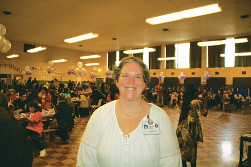 Martin Luther King Jr. School Principal Jill Sage at the 50th anniversary celebration of the school’s renaming.