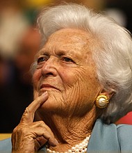 Former first lady Barbara Bush attends the Republican National Convention (RNC) on September 2, 2008 in St. Paul, Minnesota.