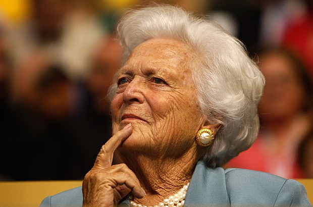 Former first lady Barbara Bush attends the Republican National Convention (RNC) on September 2, 2008 in St. Paul, Minnesota.