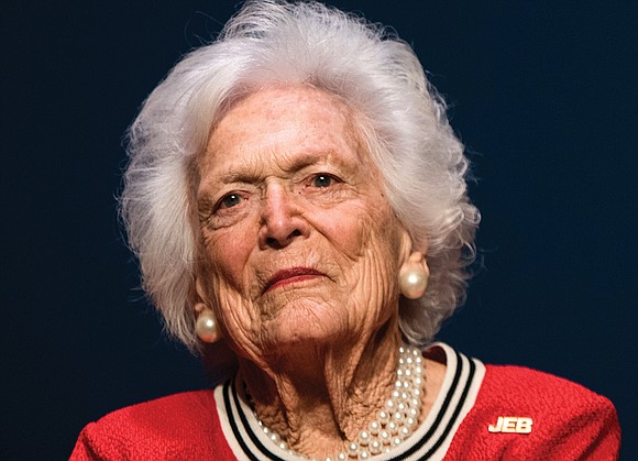 A private funeral for former First Lady Barbara Bush, the only American woman to see her husband and son both ...