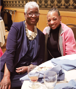 Shirley Duncan, founder of Charm City Dancers (left) and Teresa Kearney, one of the Charm City dancers. Shirley is one of the event’s coordinators.