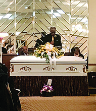 In 1957, Izola White opened Izola’s Fine Dining Soul Food Restaurant at 522 E. 79th St. and for over 50 years after the restaurant was opened, it grew to become a staple of the Chatham community. Ms. White passed away on April 10 and funeral services were held for the late restaurant owner at Leak and Sons Funeral Home on April 19.  Photo: Katherine Newman