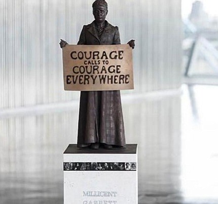 The 11 statues of male historic figures dotted around Britain's Parliament Square had a new addition Tuesday -- Millicent Fawcett. …