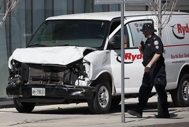 Canadian investigators are piecing together information about the man accused of driving a van into multiple pedestrians at a busy Toronto intersection Monday, killing 10 and injuring 15.