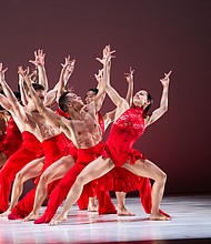 Society for the Performing Arts presents a sensory-friendly student matinee for Ballet Hispánico on May 18 at 10:30 a.m. at Cullen Hall for the Performing Arts at the University of Houston. This is from the dance Linea Recta.  (Photo by Paula Lobo.)