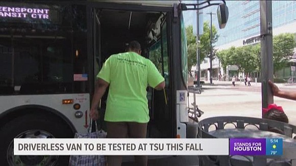 Houston METRO will be testing a driverless van at Texas Southern University as early as this fall.