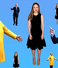 The Clintons/Illustration: Lazaro Gamio/Axios