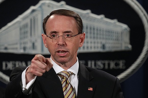 Deputy Attorney General Rod Rosenstein beat back questions about threats to the rule of law and defended the Justice Department's …