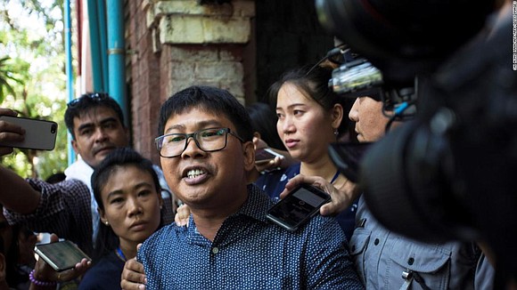 A Myanmar police officer who said two Reuters reporters accused of breaching the country's official secrets act were framed by …