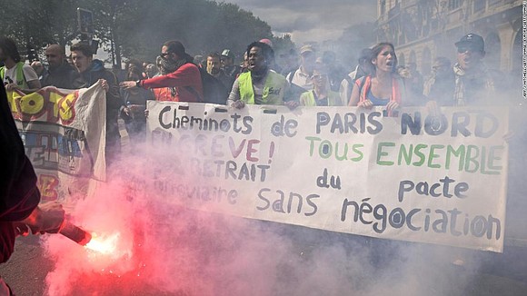 More than 100 people remained in custody in Paris Wednesday after annual May Day protests turned violent, police said. A …