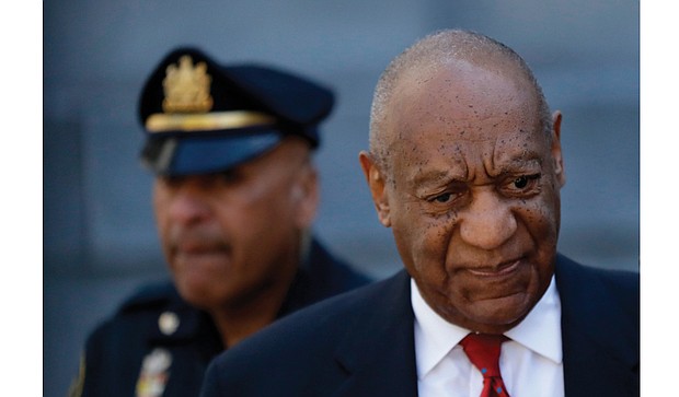 Bill Cosby, 80, leaves the Norristown, Pa., courthouse after being convicted April 26 of drugging and raping Andrea Constand at his home outside Philadelphia in 2004.