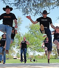 The free event, held on the grounds at St. Joseph’s Villa in North Side, featured all forms of music and dance. Above right, high steppers from Kickin’ Country show off their moves