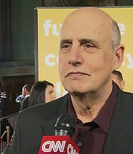 Actor Jeffrey Tambor, known for his portrayal of the role of George Bluth Sr. on Arrested Development, speaks to CNN on the red carpet.  Early 2011 - exact shot date not provided.
