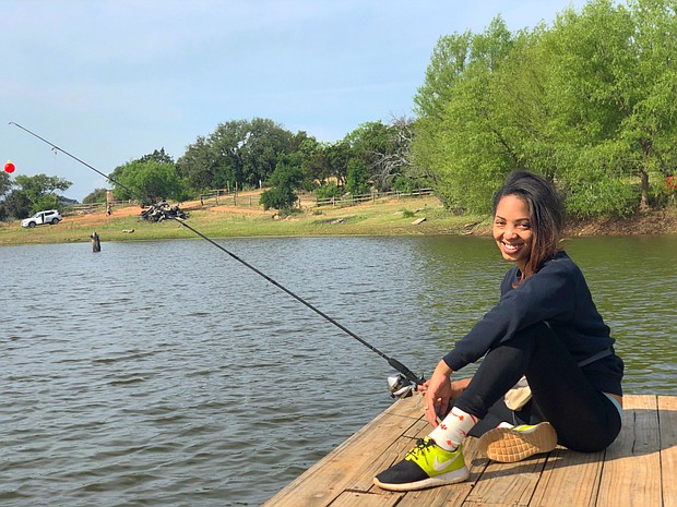 I didn't catch anything but at least I was cute...lol